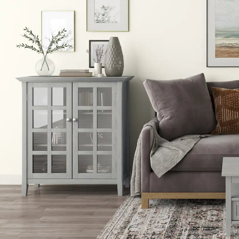 WYNDENHALL Normandy 39-in. Solid Wood Storage Cabinet - 39w x 17d x 42.2h