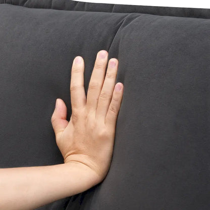 Modern Upholstered 6-Seat Modular U-Shaped Sleeper Sectional Sofa