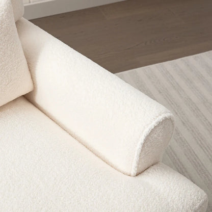 37.8 Velvet Accent Chair with Ergonomic Lumbar Support