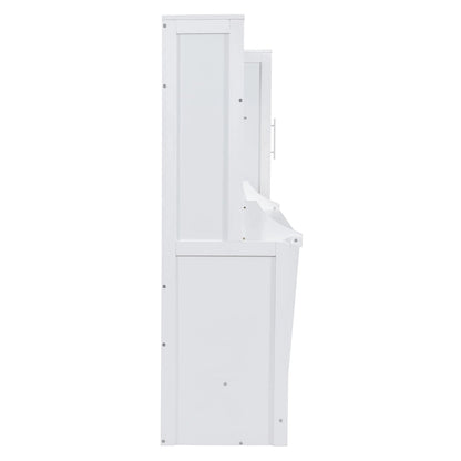 Queen Size Murphy Bed Wall Bed with Closet and Drawers