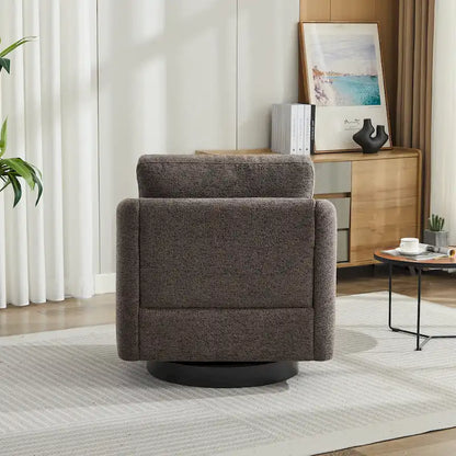 GDFStudio - Clara Chenille Swivel Accent Chair with Sleek Modern Design and Plush Cushioning - 31.5W