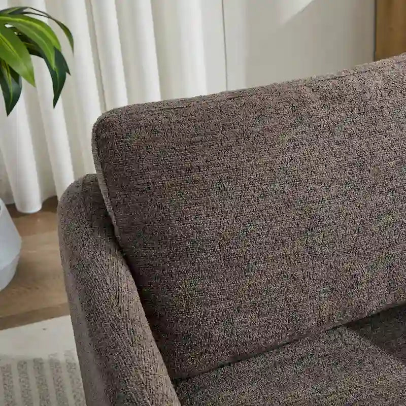 GDFStudio - Clara Chenille Swivel Accent Chair with Sleek Modern Design and Plush Cushioning - 31.5W