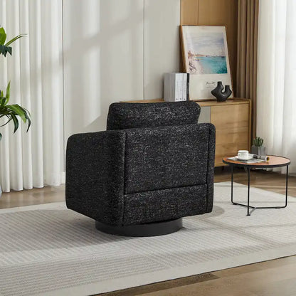GDFStudio - Clara Chenille Swivel Accent Chair with Sleek Modern Design and Plush Cushioning - 31.5W