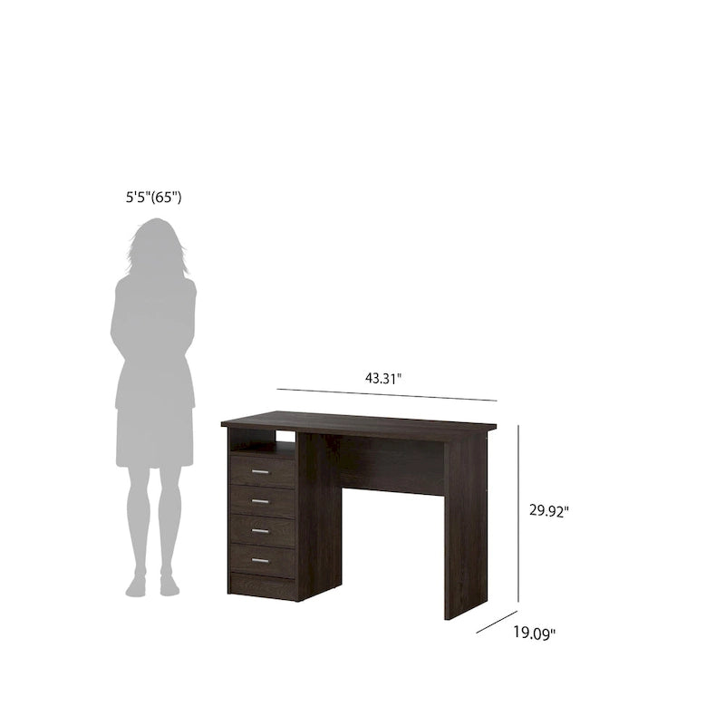Porch & Den Skylar 4-drawer Desk
