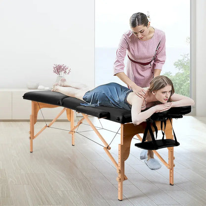 Costway 84L Portable Massage Table Adjustable Facial Spa Bed Tattoo