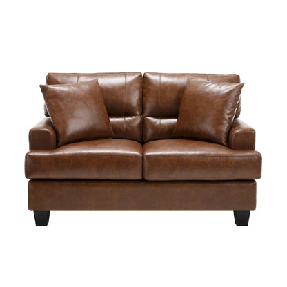 Faux Leather 2 Piece Chair and Sofa Set by Morden Fort