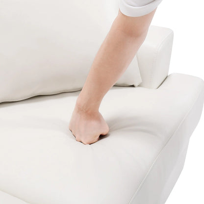 Faux Leather 2 Piece Chair and Sofa Set by Morden Fort