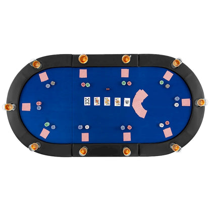 Gymax 84 x 42 10-Player Foldable Padded Poker Table Top w/