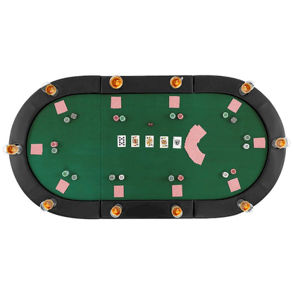 Gymax 84 x 42 10-Player Foldable Padded Poker Table Top w/