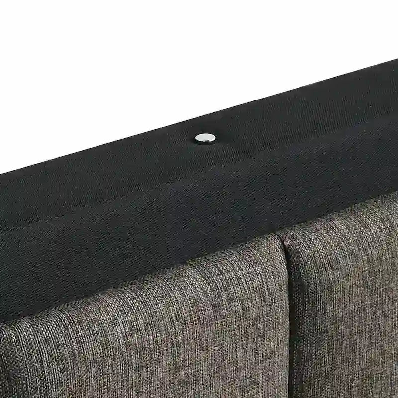 Furniture of America Orelo Modern Dark Brown Extended Wall Panel Bed with Reading Lights