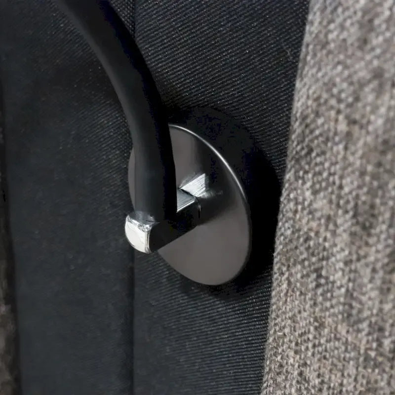 Furniture of America Orelo Modern Dark Brown Extended Wall Panel Bed with Reading Lights