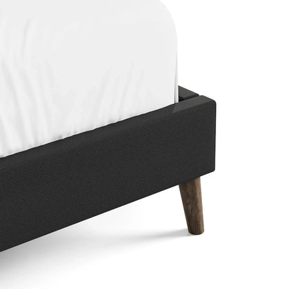 Furniture of America Orelo Modern Dark Brown Extended Wall Panel Bed with Reading Lights