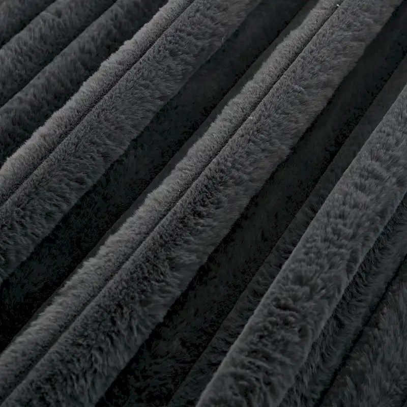 Dark Gray Modern 47.8 Upholstered Oversized Chaise Longue Chair with Ottoman and Pillows