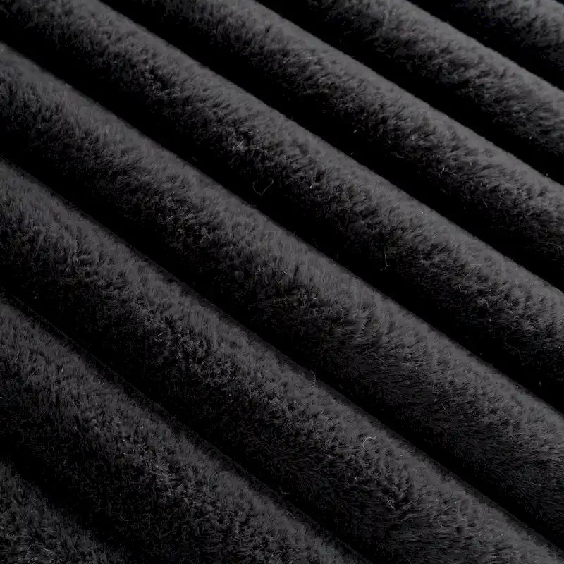 110 Faux Fur Cloud 3-Seater sat L-Shaped Sectional Sofa with Two Included Throw Pillows