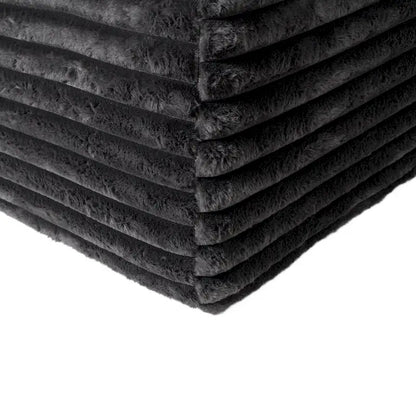 110 Faux Fur Cloud 3-Seater sat L-Shaped Sectional Sofa with Two Included Throw Pillows