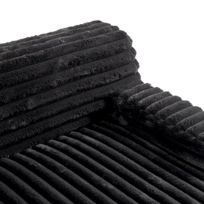 110 Faux Fur Cloud 3-Seater sat L-Shaped Sectional Sofa with Two Included Throw Pillows