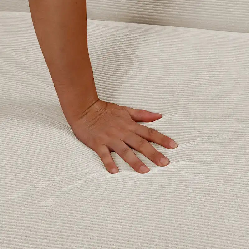 White 36.61 4-in-1 Convertible Corduroy Lounge Chair