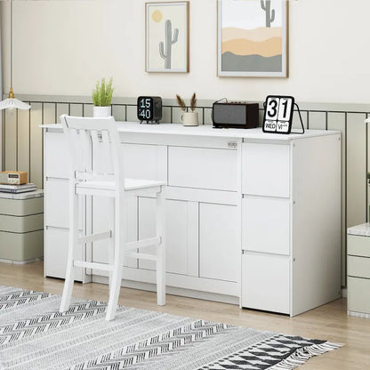 Murphy Bed with Drawers, Cabinets & USB Ports