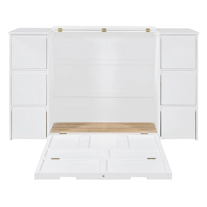 Murphy Bed with Drawers, Cabinets & USB Ports