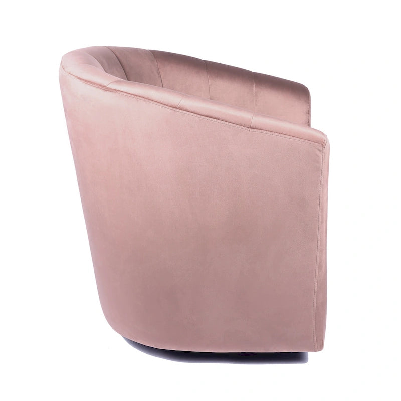 Carson Carrington Junsele Velvet Upholstery Swivel Accent Club Chair