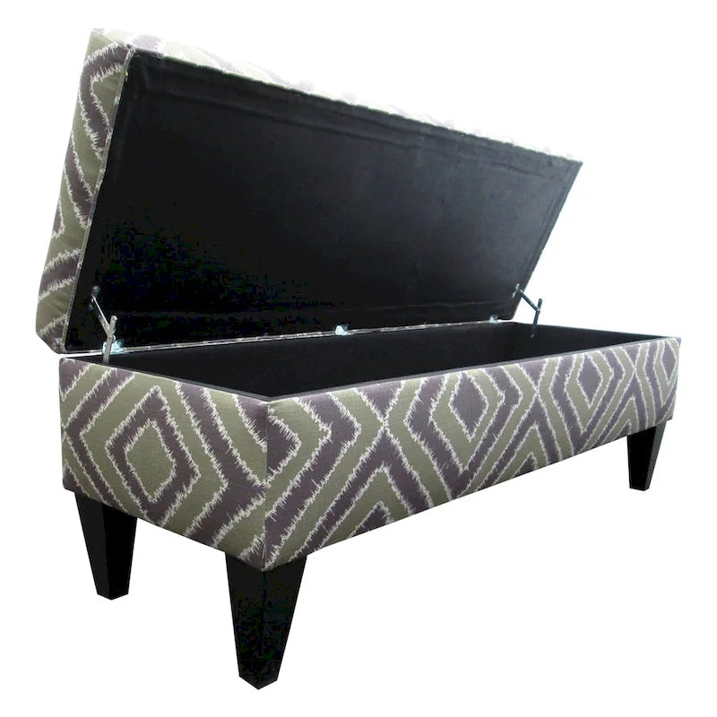 Brooke Nouvea Designer 10-button Tufted Storage Bench