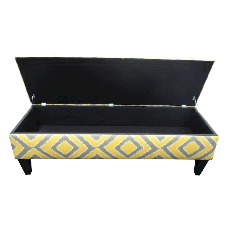 Brooke Nouvea Designer 10-button Tufted Storage Bench