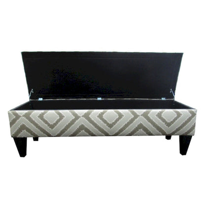 Brooke Nouvea Designer 10-button Tufted Storage Bench