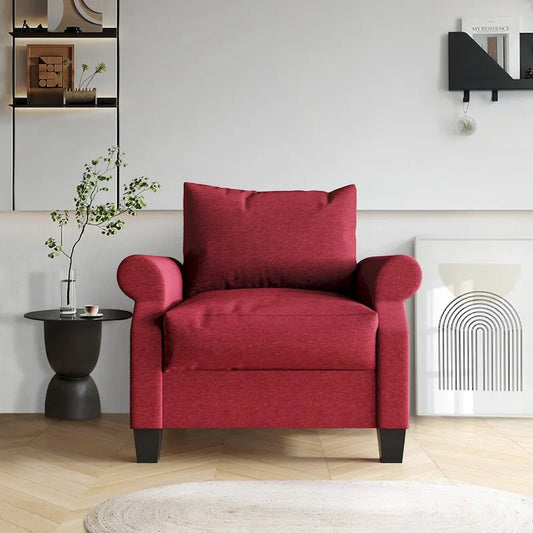 CraftPorch Classic Linen Upholstered Arm Chair