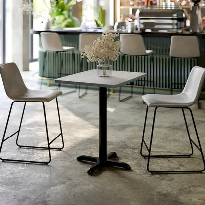 24 x 30 Rectangular Laminate Table Top with 22 x 22 Table Height Base - 24W x 30D x 31.125H