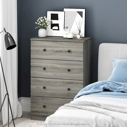 Furinno Tidur Simple Design 4-Drawer Dresser
