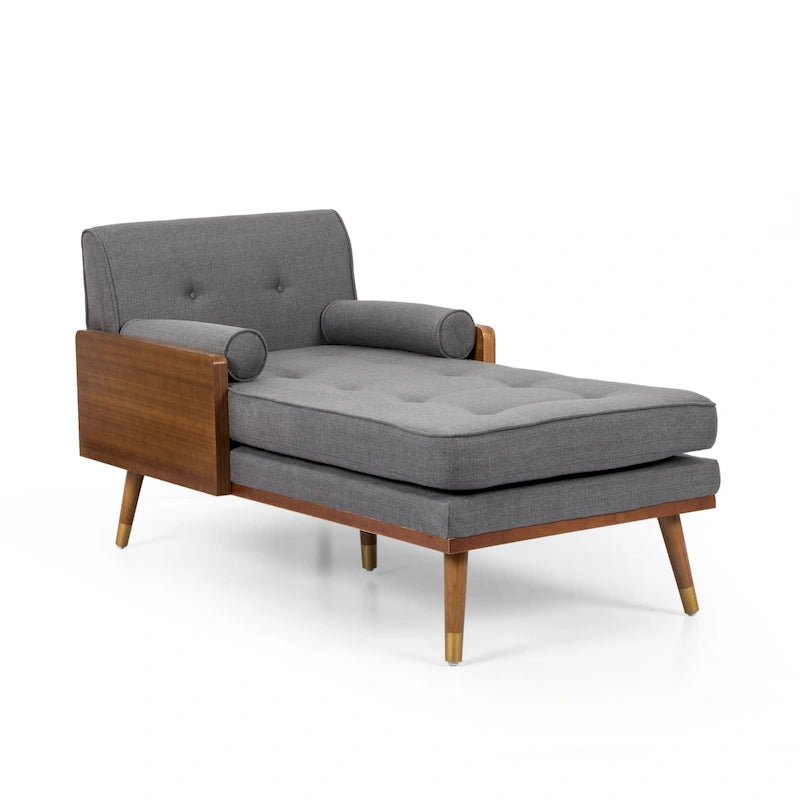 Fortas Mid-century Modern Chaise Lounge by Christopher Knight Home - 32.00 W x 63.75 L x 33.50 H