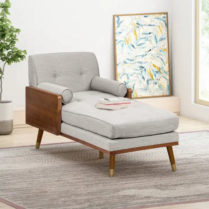 Fortas Mid-century Modern Chaise Lounge by Christopher Knight Home - 32.00 W x 63.75 L x 33.50 H