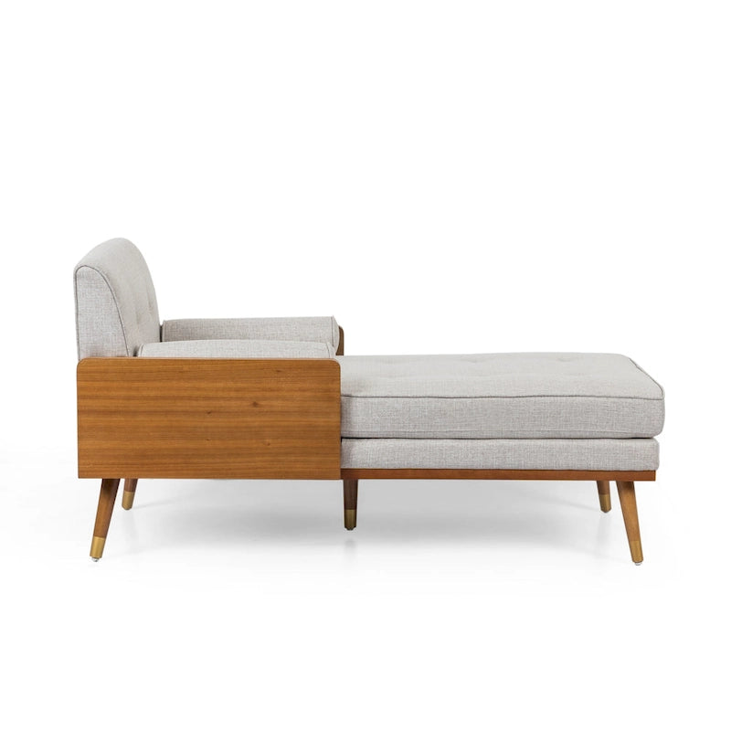 Fortas Mid-century Modern Chaise Lounge by Christopher Knight Home - 32.00 W x 63.75 L x 33.50 H