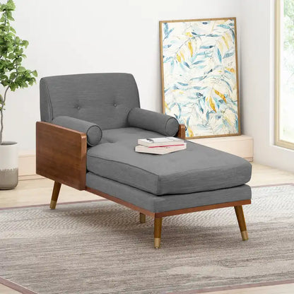 Fortas Mid-century Modern Chaise Lounge by Christopher Knight Home - 32.00 W x 63.75 L x 33.50 H