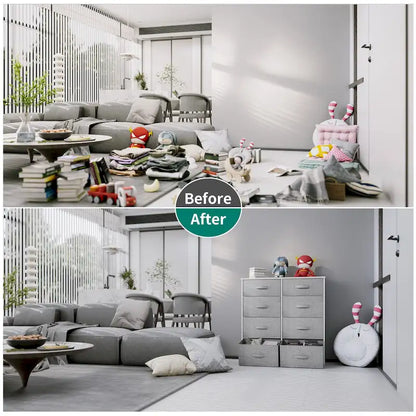 8 Drawers Furniture Storage Chest Multi-Size Drawers Dressers