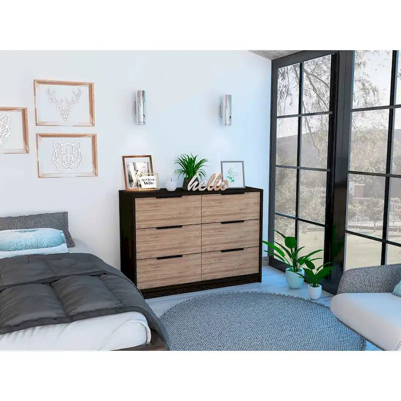 FM Furniture Marion Slide And Pull Dresser, Four Drawers