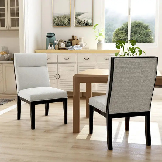 Furniture of America Zibo Contemporary Upholstered Side Chairs (Set of 2)