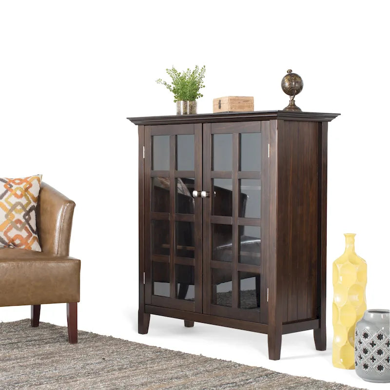 WYNDENHALL Normandy 39-in. Solid Wood Storage Cabinet - 39w x 17d x 42.2h