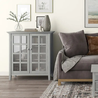 WYNDENHALL Normandy 39-in. Solid Wood Storage Cabinet - 39w x 17d x 42.2h