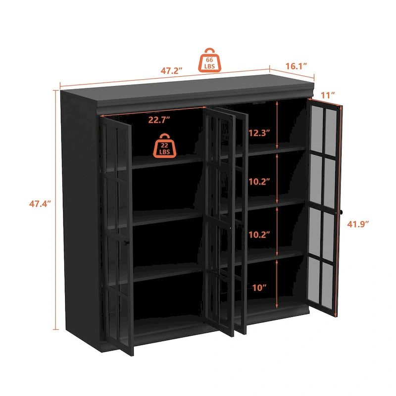Stylish Storage Cabinet Buffet Sideboard Bookshelf Diplay Cabinet