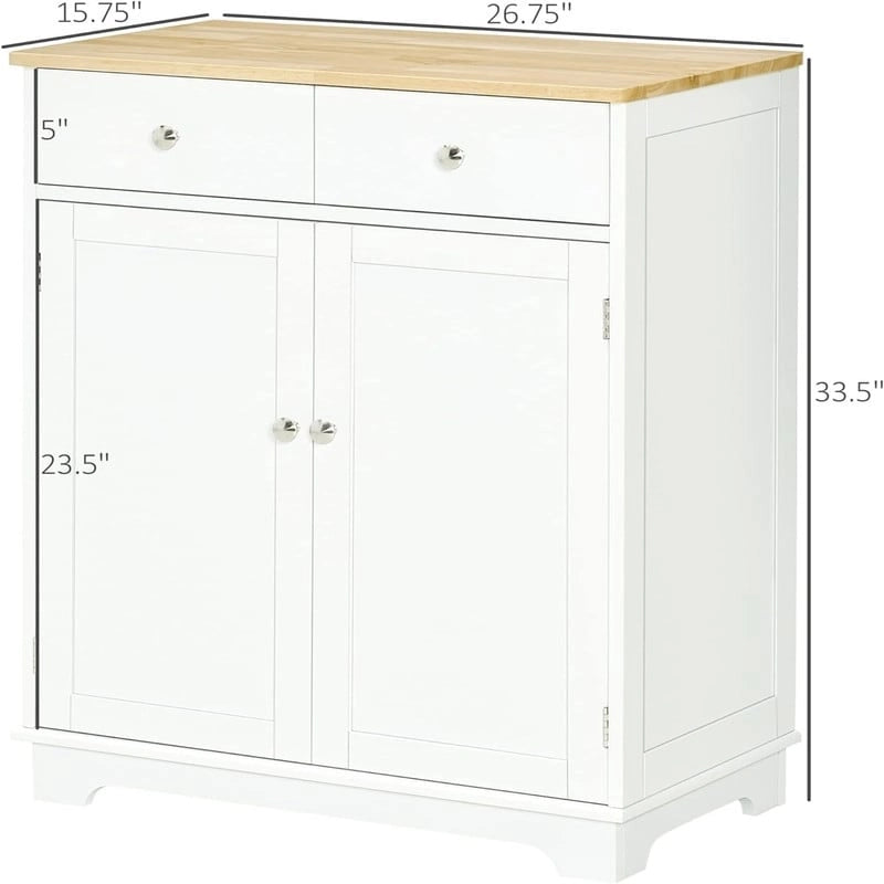 Sideboard Buffet CabinetKitchen Storage Cabinet - 15.75D x 26.75W x 33.5H