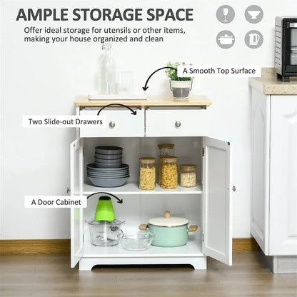 Sideboard Buffet CabinetKitchen Storage Cabinet - 15.75D x 26.75W x 33.5H