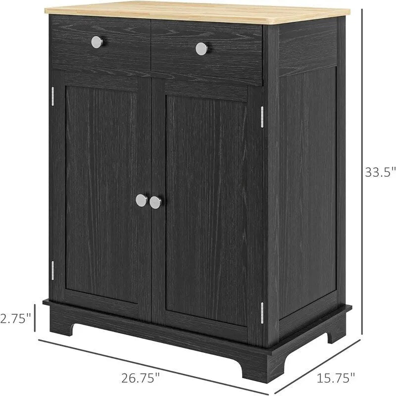 Sideboard Buffet CabinetKitchen Storage Cabinet - 15.75D x 26.75W x 33.5H