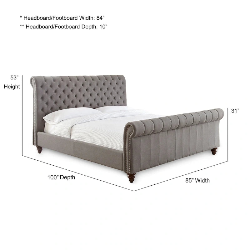 Steve Silver Sawyer Tufted Bed