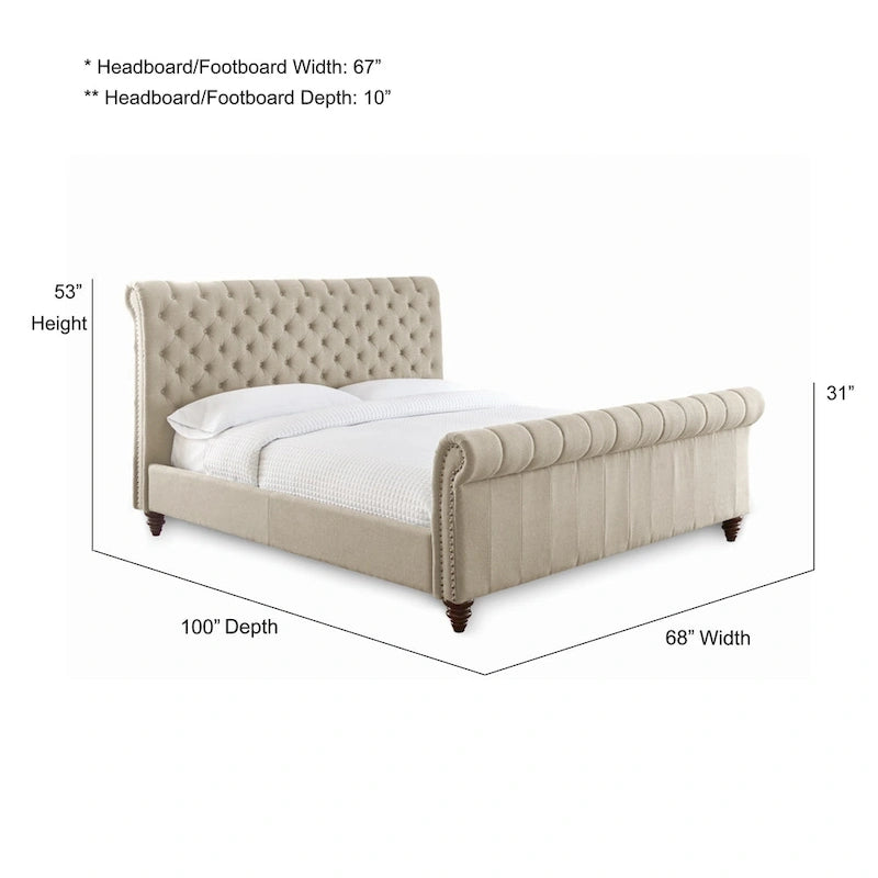 Steve Silver Sawyer Tufted Bed