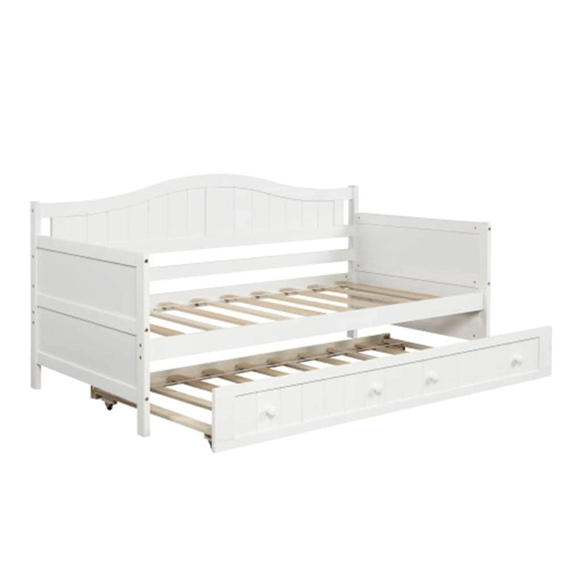 Twin Wooden Daybed with 2 drawers / Trundle Bed, Sofa Bed for Bedroom Living Room,No Box Spring Needed