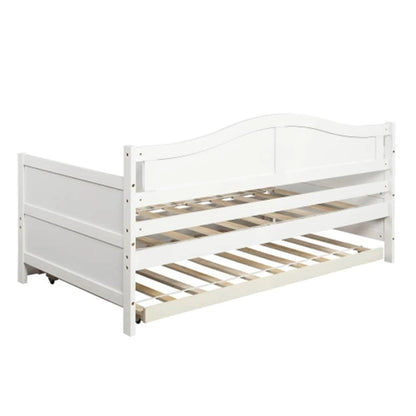 Twin Wooden Daybed with 2 drawers / Trundle Bed, Sofa Bed for Bedroom Living Room,No Box Spring Needed