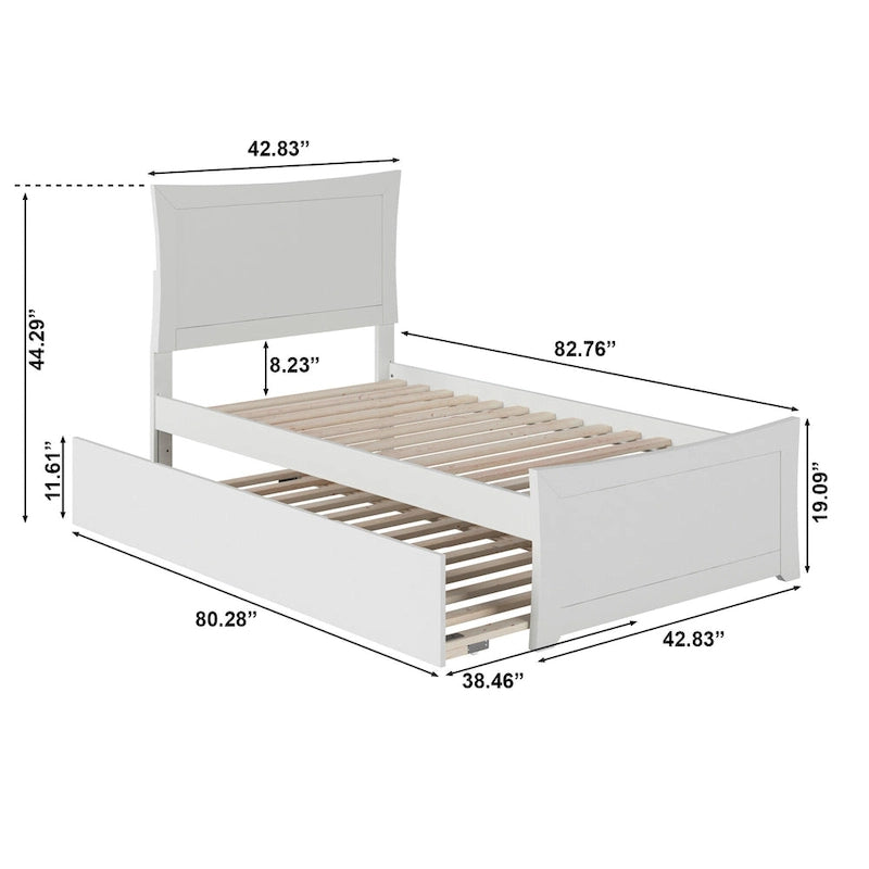 AFI Metro Platform Bed with Matching Footboard & Trundle