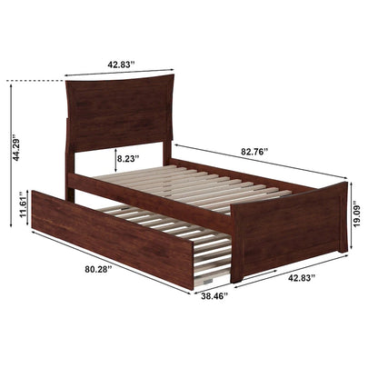 AFI Metro Platform Bed with Matching Footboard & Trundle