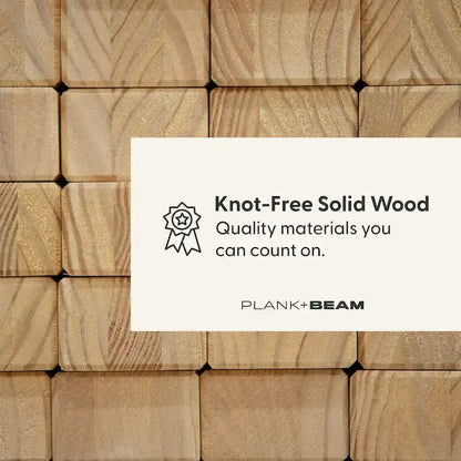 Plank and Beam Twin-Size Bed with Panel Headboard